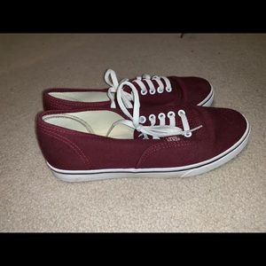 Burgundy Vans